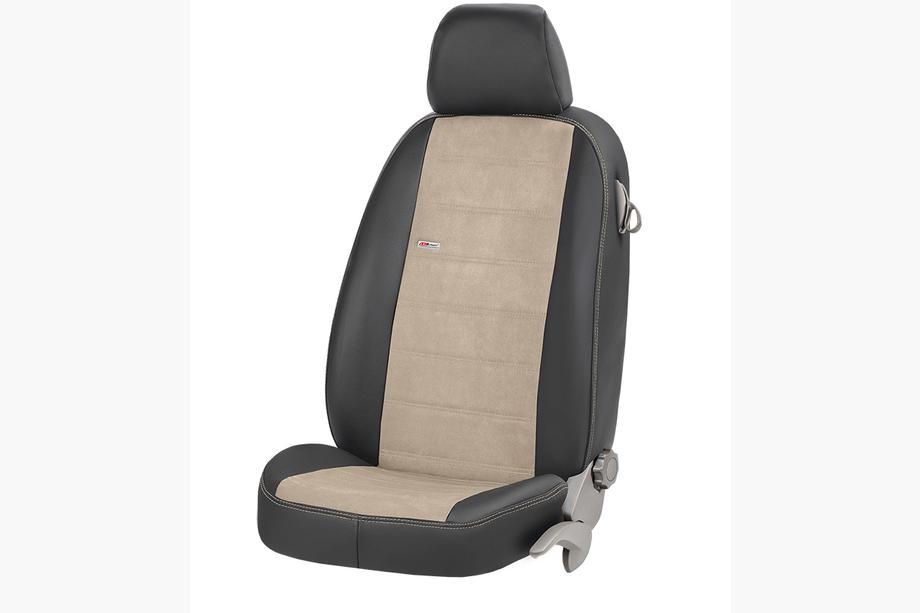 Chevrolet Equinox 2009–2016 Autostoelhoezen eco-leer + stof + alcantara Antara (complete set) Foto 2