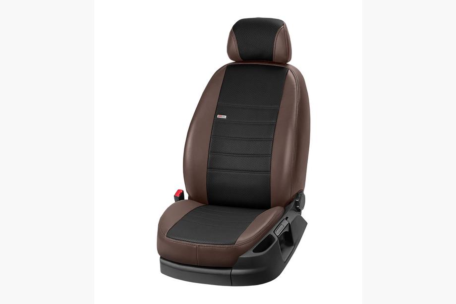 Kia Sportage 2004–2010 Autostoelhoezen van kunstleer Eco Laser 2020 (complete interieur) Foto 10