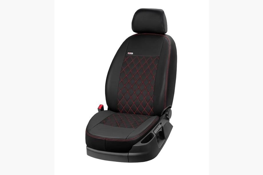 Renault Premium 2006–2013 Autostoelhoezen eco-leer+stof+alcantara Eco Prestige Antara (voorstoelen) Image