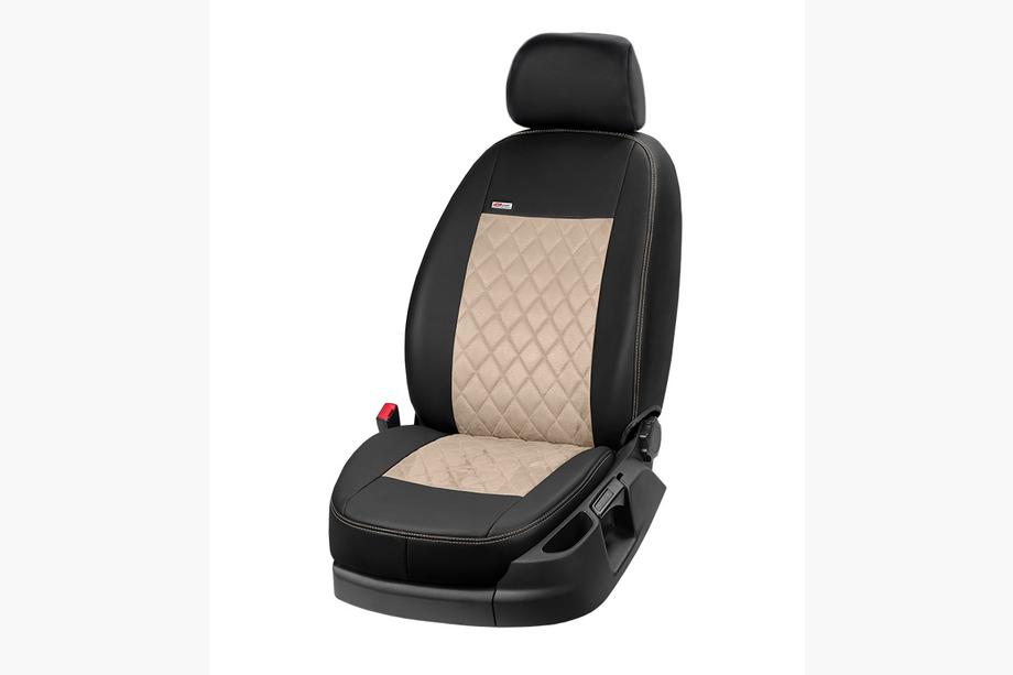 Land Rover Freelander I 1997–2006 Autostoelhoezen eco-leer+stof+Alcantara Eco Prestige Antara (volledige set) Foto 10