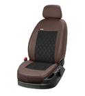 Renault Premium 2006–2013 Autostoelhoezen eco-leer+stof+alcantara Eco Prestige Antara (voorstoelen) foto 12