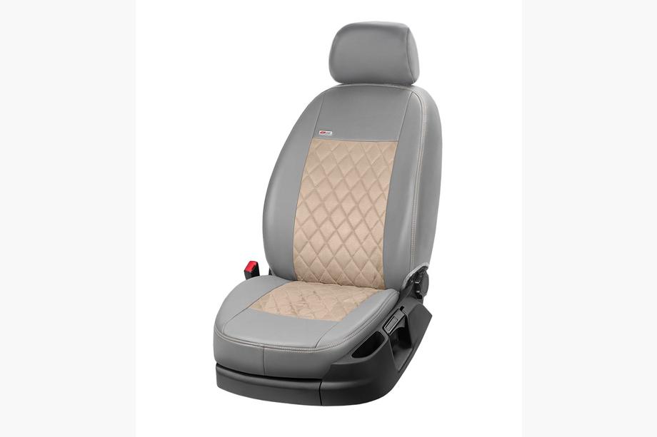 Land Rover Freelander I 1997–2006 Autostoelhoezen eco-leer+stof+Alcantara Eco Prestige Antara (volledige set) Foto 14