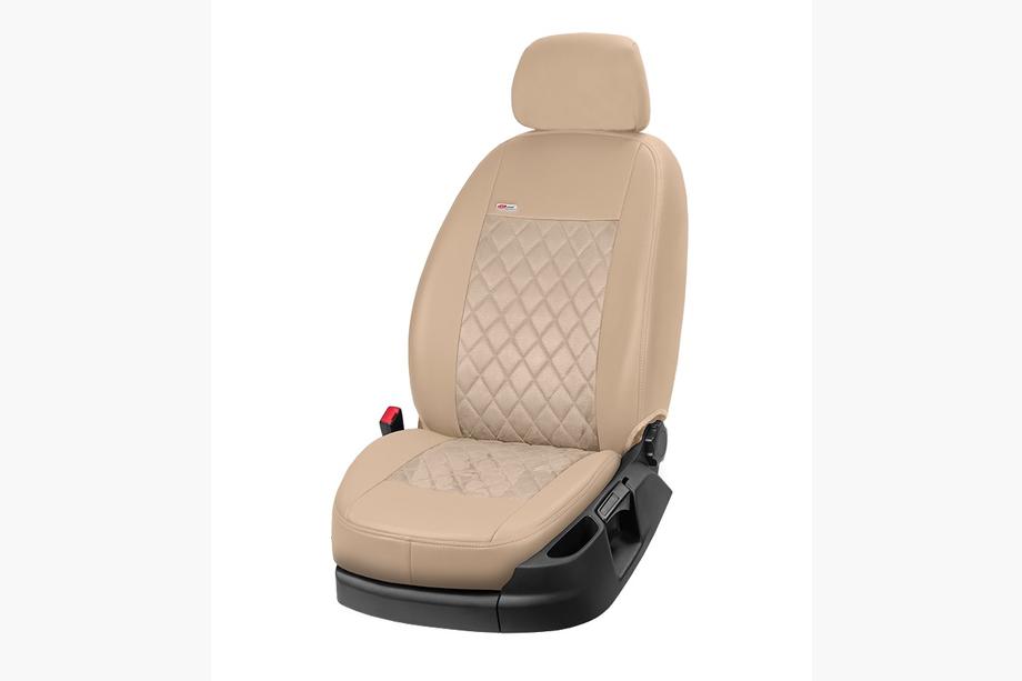 Land Rover Freelander I 1997–2006 Autostoelhoezen eco-leer+stof+Alcantara Eco Prestige Antara (volledige set) Foto 15