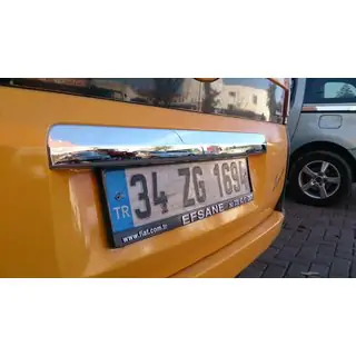 Sierlijst boven kentekenplaat (RVS) foto 3