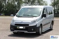 Fiat Scudo 2007–2015 Voorbeschermbeugel ST009 (RVS) foto 2