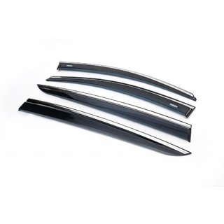 Raamwindschermen met chroomlijst (set 4 stuks, Niken) Kia Sportage 2015–2021 foto 3