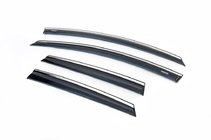 Opel Astra J 2009–2015 Winddeflectoren met chroomstrip HB/SD (4 stuks, Niken) foto 1