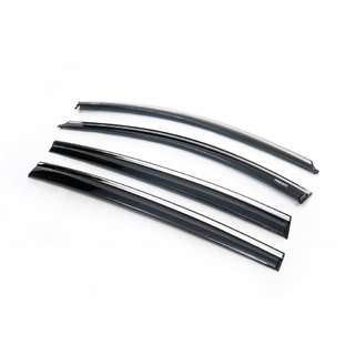 Raamwindschermen met chroomlijst HB (4 stuks, Niken) Renault Megane III 2009–2016 foto 1
