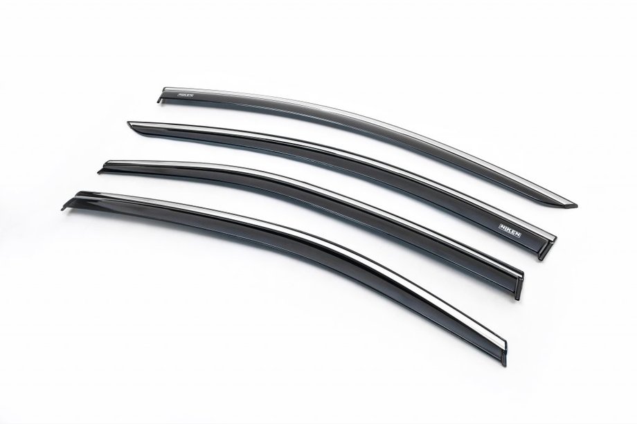 Toyota Corolla 2019– Raamwindschermen met chromen sierlijst (set van 4, Niken) Image