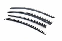 Volkswagen Passat B8 2015–2023 Raamwindschermen met chromen sierlijst SD (4 stuks, Niken) foto 1
