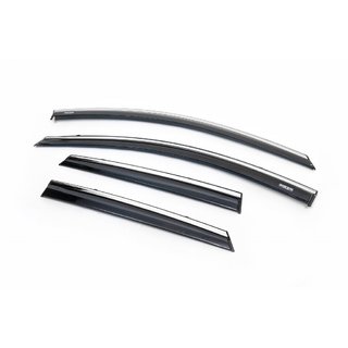Raamwindschermen met chroomstrip Niken (2012-2015, HB/SW, 4 stuks) Toyota Auris 2012–2018 foto 1