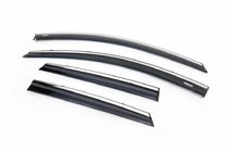 Toyota Auris 2012–2018 Raamwindschermen met chroomstrip Niken (2012-2015, HB/SW, 4 stuks) foto 1