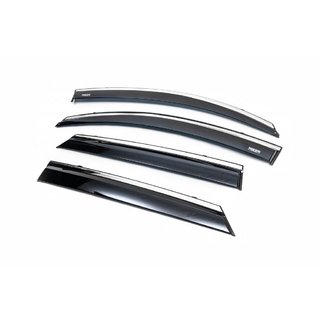 Raamwindschermen met chromen sierlijst (set van 4, Niken) Dacia Duster 2008–2018 foto 2