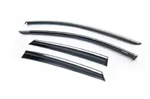 Seat Leon 2013–2020 Raamwinddeflectoren met chroomlijst (HB, 4 stuks, Niken) foto 1