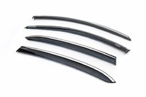 Renault Megane IV 2016–2025 Raamwindschermen met chroomlijst HB (4 stuks, Niken) foto 2