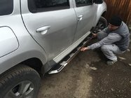 Renault Duster 2008–2017 Zijsteps Vison (2 st., aluminium/RVS) foto 1