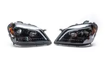 Mercedes ML W164 2005–2011 Koplampen met LED-element (2005-2008, 2 stuks, donker) foto 1