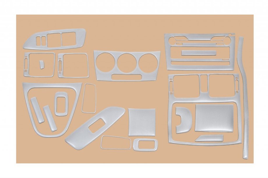 Toyota Auris 2007–2012 Dashboard sierlijsten Aluminium Image