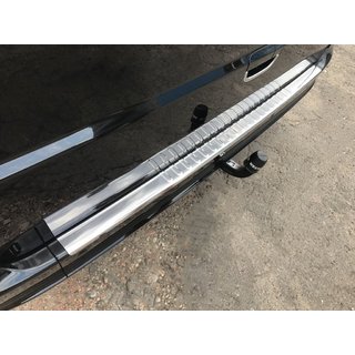 Achterbumperbeschermer met omgezette rand (Carmos V1, RVS) Mercedes Viano 2004–2014 foto 2
