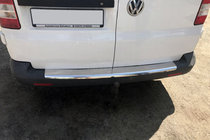 Volkswagen T5 Multivan 2003–2010 Achterbumperbeschermer met omgezette rand (Carmos V1, staal) foto 1