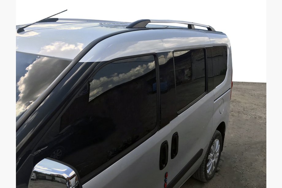 Fiat Doblo II 2010–2022 UITVERKOOP!!! Dakrails grijs metallic Standaard basis Image