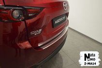 Mazda CX-5 2017–2025 RVS achterbumperbeschermer met omgezette rand Nataniko foto 2