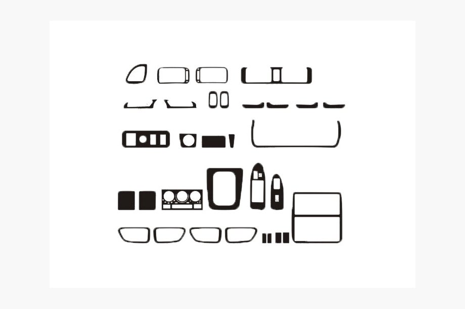 Toyota Camry 1997–2002 ACTIE! Dashboard sierlijsten in houtlook Image