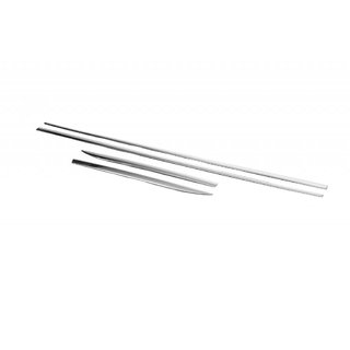 Deurlijsten (set 4 stuks, RVS)