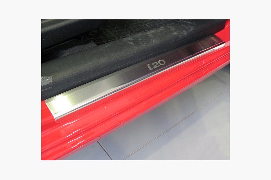 Hyundai I-20 2012–2014 Nathanika premium instaplijsten (4 stuks, RVS) Image