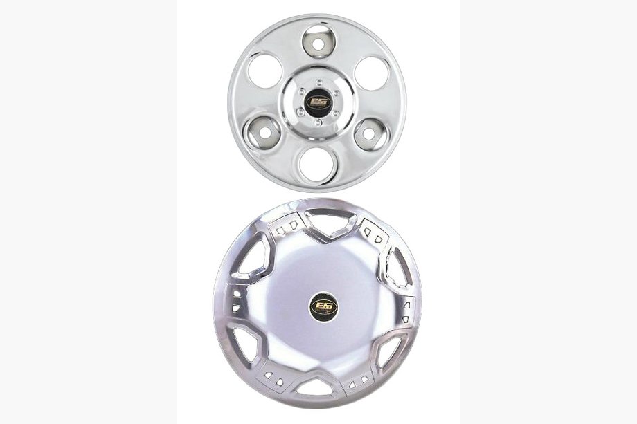 Volkswagen LT 1995–2006 Metalen verchroomde wieldoppen (set van 2) Image