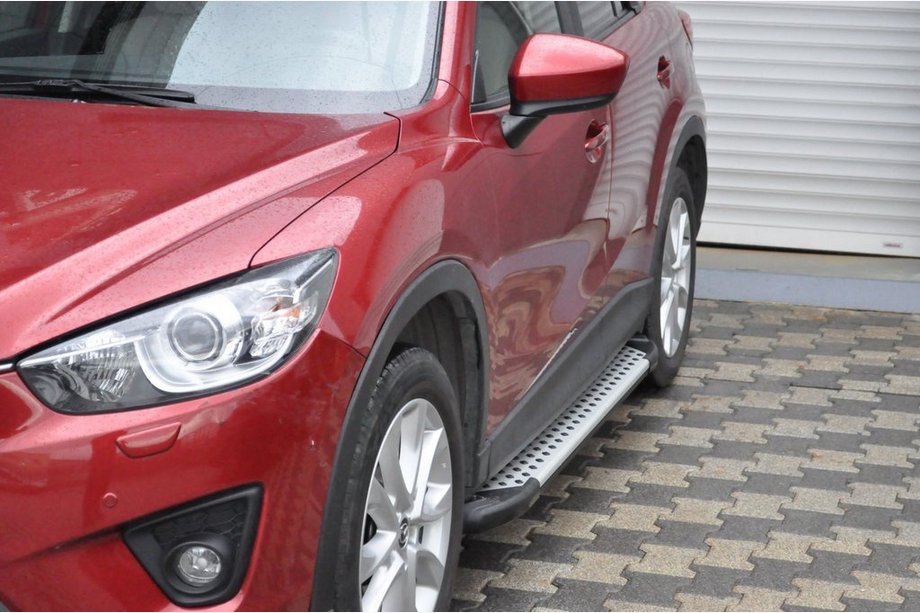 Mazda CX-5 2012–2017 Side steps Allmond Grey (set van 2, aluminium) Image