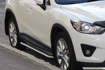 Mazda CX-3 2015– Side steps KB001 (RVS) 60 mm foto 1