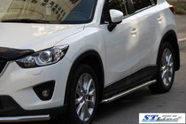 Mazda CX-3 2015– Side steps KB001 (RVS) 60 mm foto 2