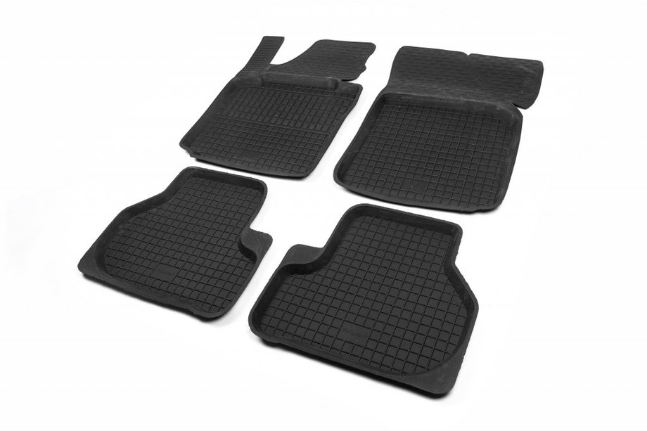 Skoda Octavia II A5 2010–2013 Rubberen vloermatten met opstaande rand (4 stuks, Polytep) Image