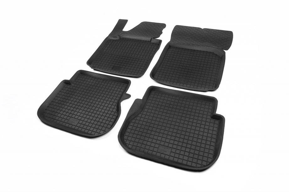 Volkswagen Caddy 2004–2010 Rubberen vloermatten met opstaande rand (4 stuks, Polytep) Image