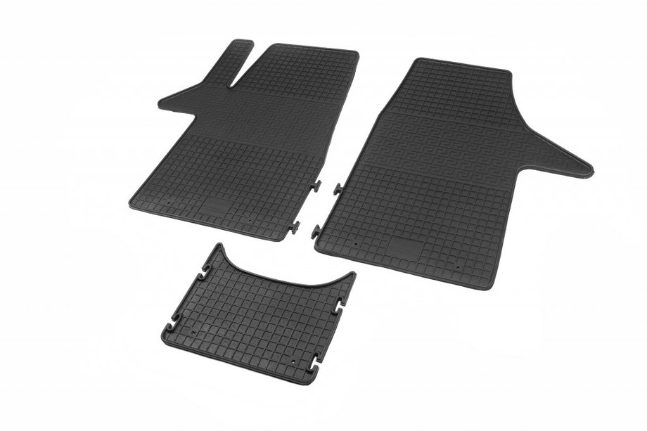 Volkswagen T5 Multivan 2003–2010 Rubberen vloermatten (3 stuks, Polytep, voor 1+2) Image