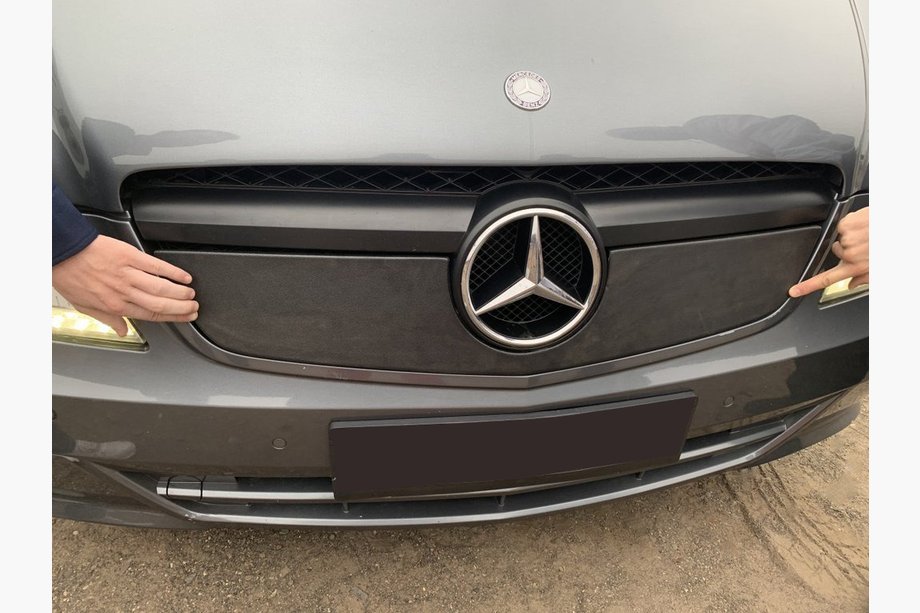 Mercedes Vito W639 2004–2014 Winterafdekking voor de grille V1 (2010-2015) Foto 2