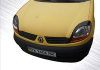Renault Kangoo 1998–2008 Koplampwimpers (2 stuks, zwart ABS) (2003-2008) Mat zwart foto 1