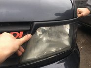 Mercedes Vito W638 1996–2003 Koplampwimpers (zwart) Hoogglans zwart foto 3