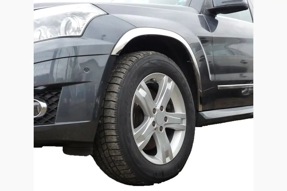 Mercedes GLK-klasse X204 2008–2015 RVS wielkastlijsten (set van 4 stuks) Image