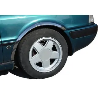 Wielkastlijsten (1987-1991, 4 stuks, RVS) Audi 80/90 1987–1996 foto 1
