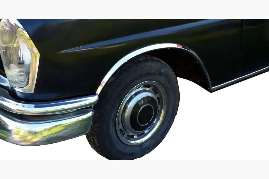 Mercedes W108 1965–1972 RVS wielkastlijsten (set van 4 stuks) Image
