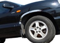 Hyundai Santa Fe 1 2000–2006 RVS wielkastlijsten (set van 4 stuks) foto 1
