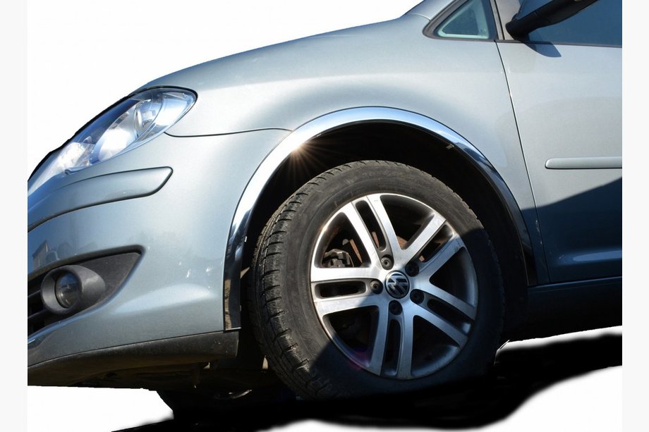 Volkswagen Touran 2003–2010 RVS wielkastlijsten (set van 4 stuks) 2003-2006 Foto 1