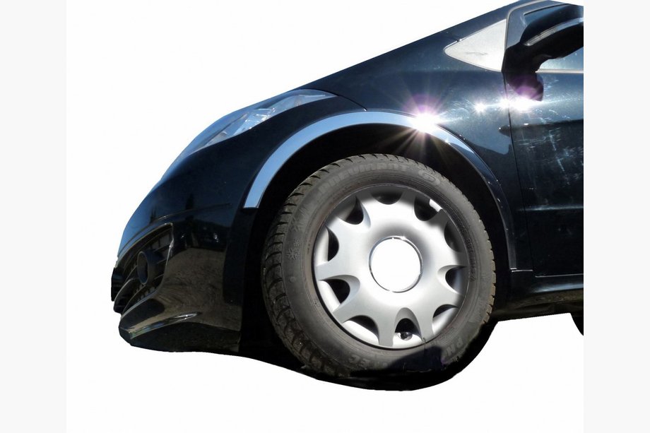 Mercedes A-class W169 2004–2012 RVS wielkastlijsten (set van 4 stuks) Image