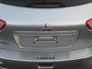 Mitsubishi Lancer X 2008– Achterbumperbeschermer zonder omvouw SW Nataniko (RVS) foto 1