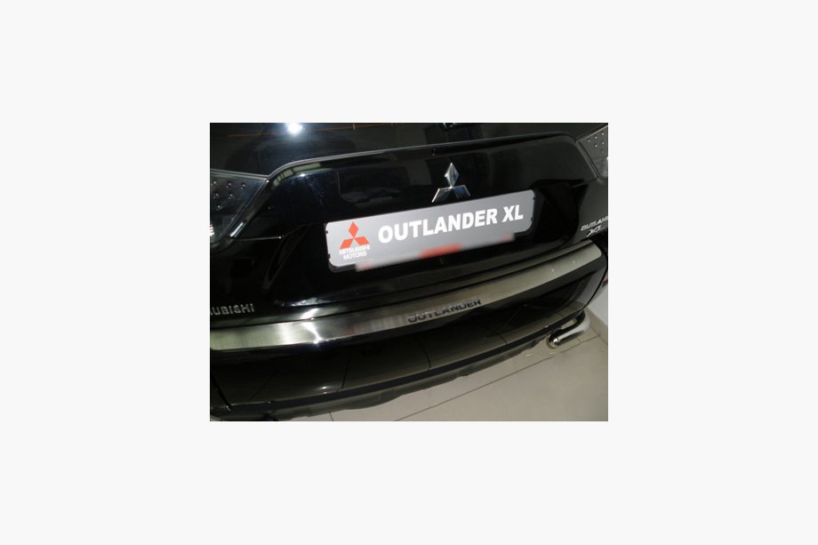 Mitsubishi Outlander 2006–2012 Nataniko RVS achterbumper beschermlijst Image