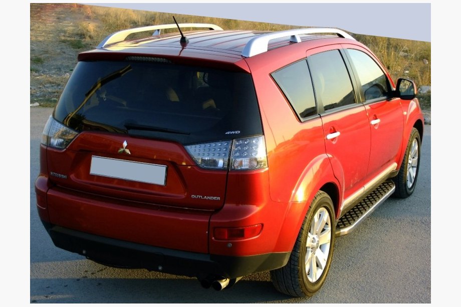 Peugeot 4007 2007–2013 BlackLine side steps (2 stuks, aluminium) Image