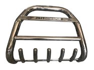 Mitsubishi Pajero Wagon III 1999–2006 Bullbar QT011 (RVS) foto 1
