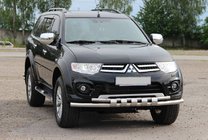 Mitsubishi L200 2006–2015 RVS voorbumperbescherming ST015 foto 1